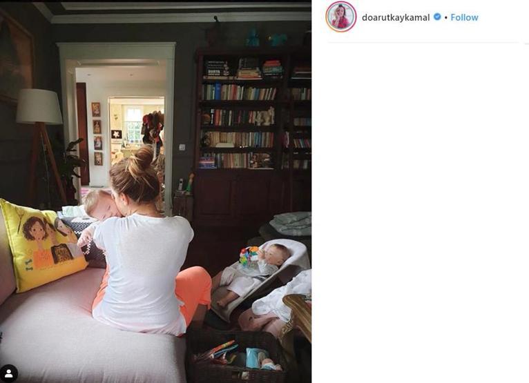 Doğa Rutkay ikizleri Piraye ve Rutkayın fotoğrafını paylaştı