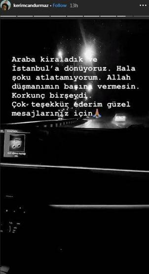 Kerimcan Durmaz ölümden döndü