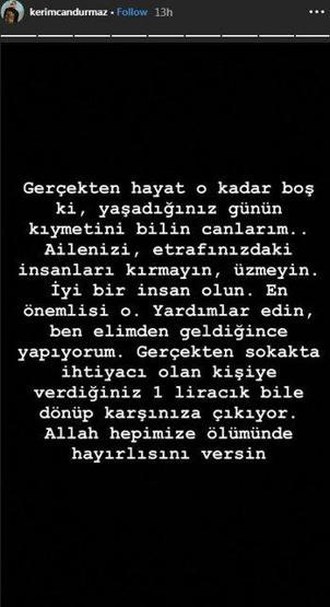 Kerimcan Durmaz ölümden döndü