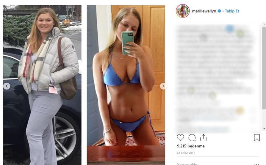 Instagram fenomeni Mari Llewellyn büyük değişimin sırrını verdi
