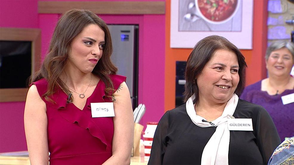 Gelinim Mutfaktaya 51. hafta Gülderen Kıcır ve Güneş Kılıç katıldı