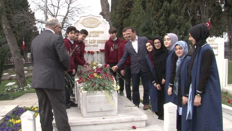 Mehmet Akif Ersoy mezarı başında anıldı