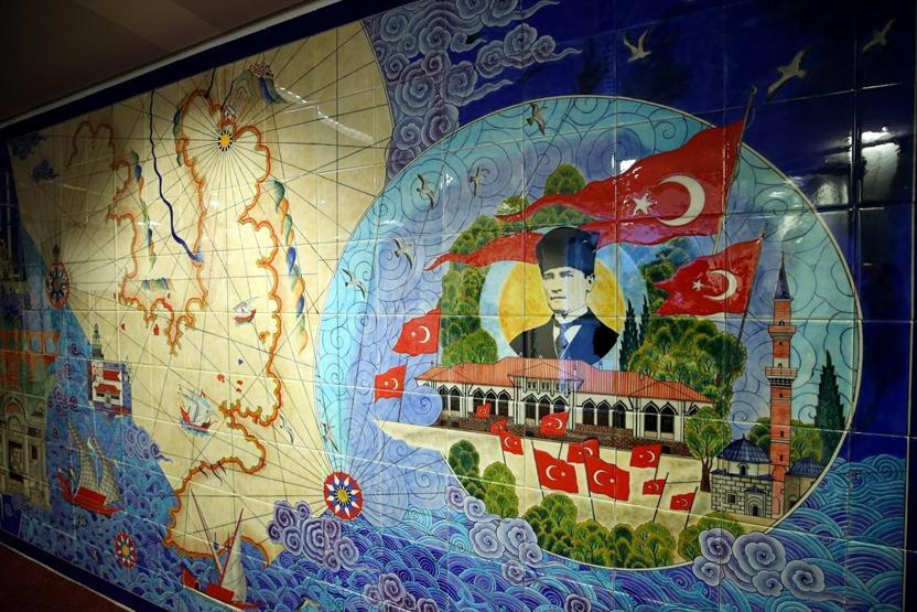 Bakan Çavuşoğlu ve Stoltenberg Brükselde çini pano açılışı yaptı