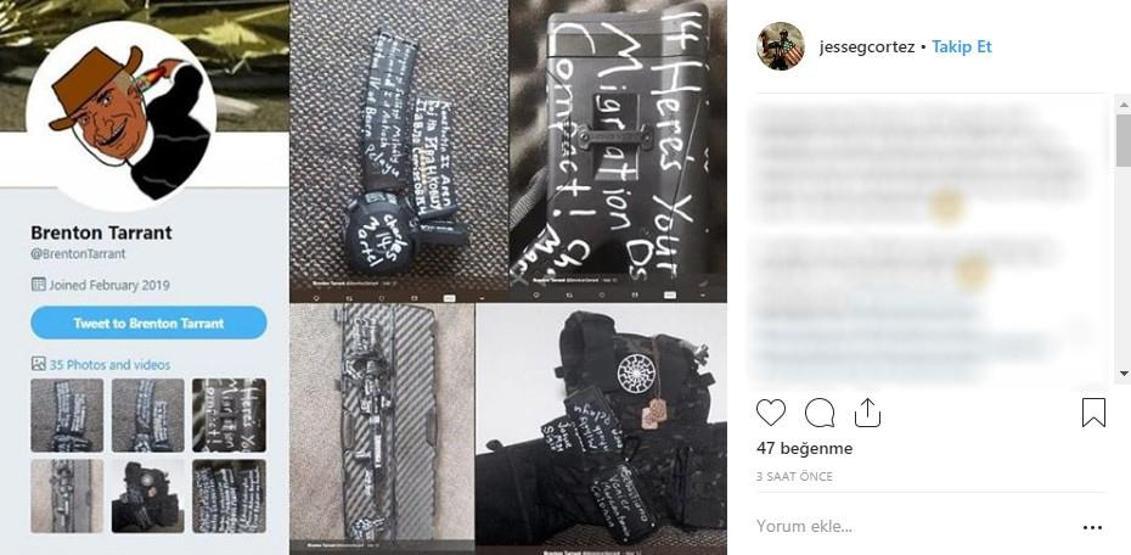 Yeni Zelandada camiye saldırı düzenleyen katilin silahlarındaki mesajlar