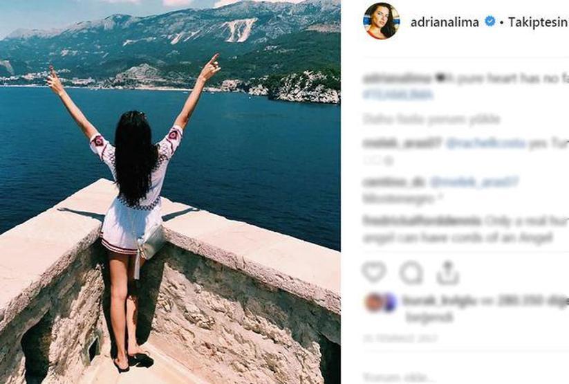 Adriana Lima, Şems-i Tebrizinin sözlerini paylaştı