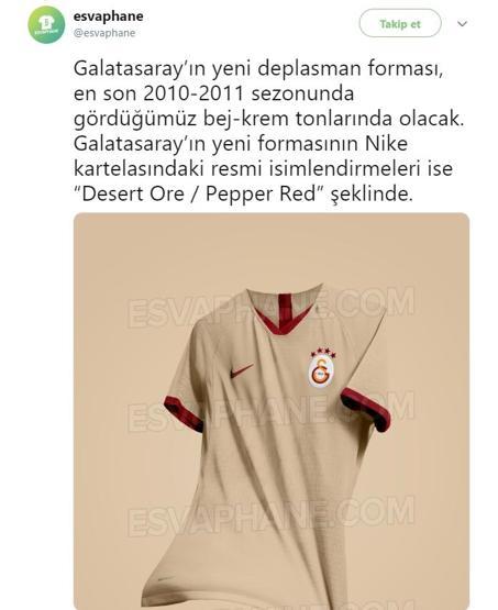 Galatasarayın yeni sezon forması sızdı