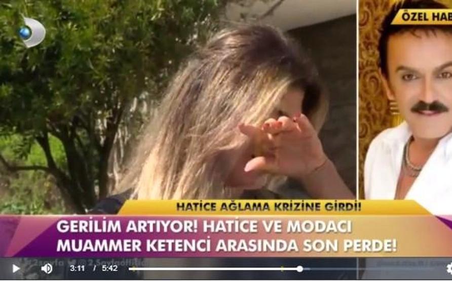 Hatice ağlama krizine girdi