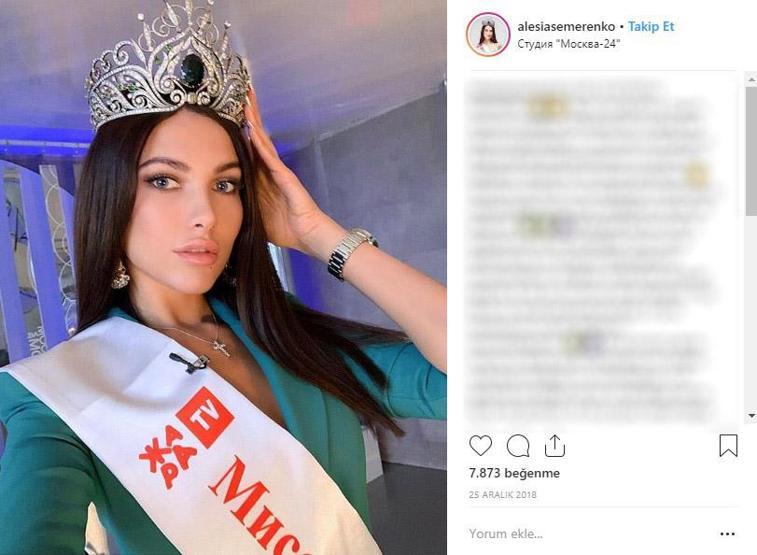 Rusya güzellik kraliçesine büyük şok: Tacını kaybetti