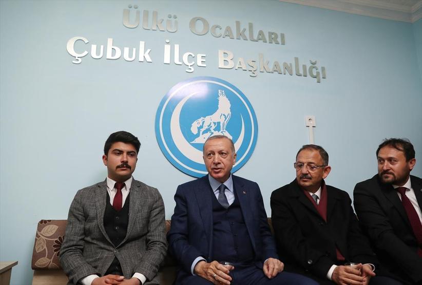 Cumhurbaşkanı Erdoğandan Ülkü Ocaklarına ziyaret