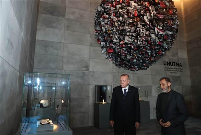 Cumhurbaşkanı Erdoğandan Hafıza 15 Temmuz Müzesine ziyaret
