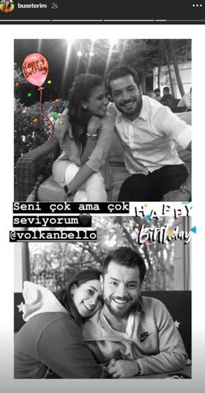 Buse Terimden eşine aşk dolu mesaj