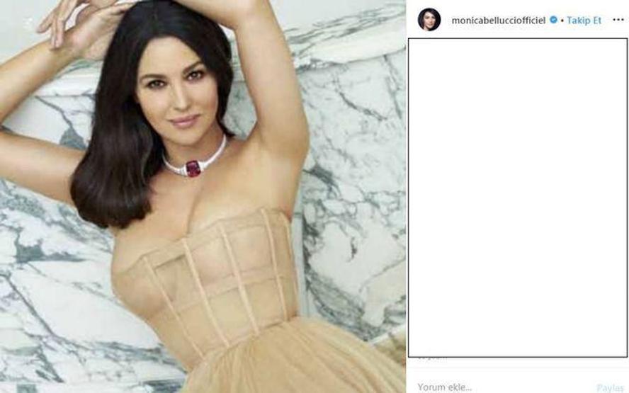 Monica Bellucci’nin dikkat çeken fiziği
