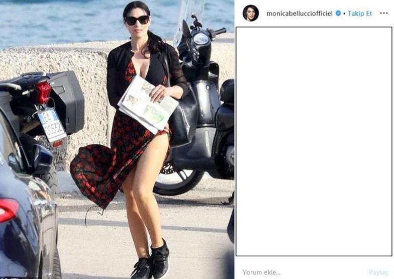 Monica Bellucci’nin dikkat çeken fiziği