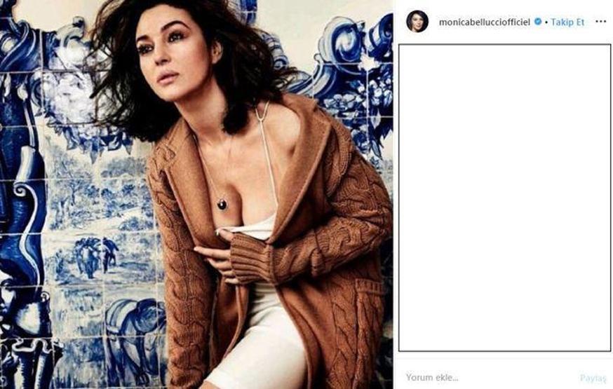 Monica Bellucci’nin dikkat çeken fiziği