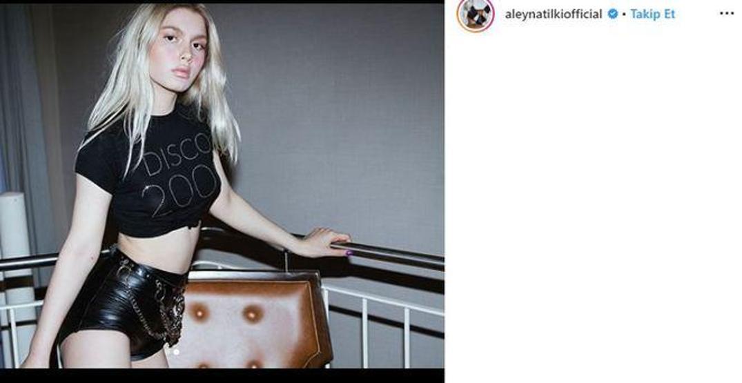 Aleyna Tilkinin paylaşımında dikkat çeken detay