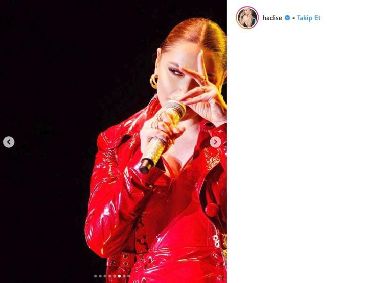 Hadise kırmızı mini elbisesi ile yürek hoplattı