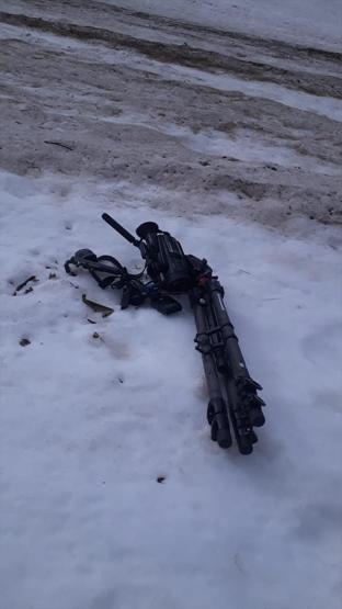 Düştüğü yerden yaklaşık 60 metre aşağıda kamerası bulundu