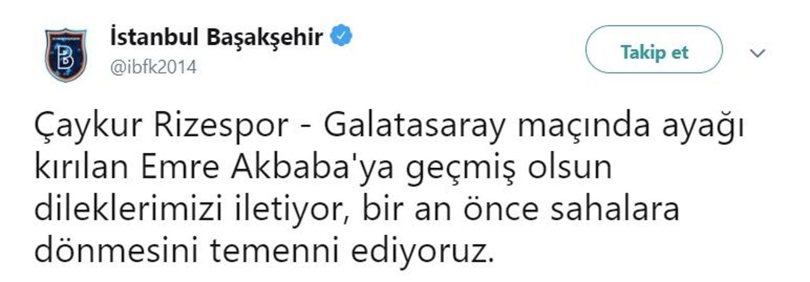 Emre Akbaba ameliyat edildi