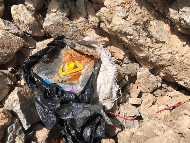 Başkalede terör örgütü PKKya ait cephanelik ele geçirildi