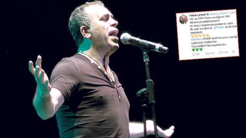 Haluk Levent’e Twitter’dan destek