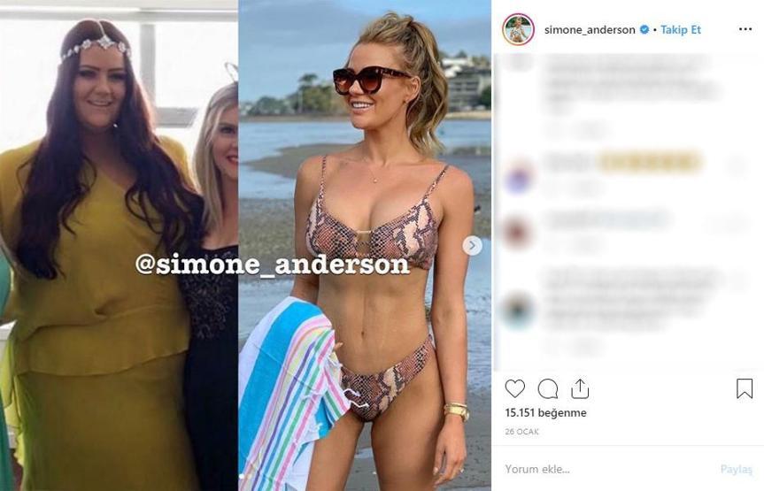12 ayda 90 kilo verdi... Instagram fenomeninin son halini görenler tanıyamıyor
