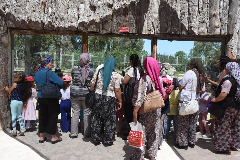 Doğal Yaşam Parkının sevimli yeni üyesi ilgi odağı oldu