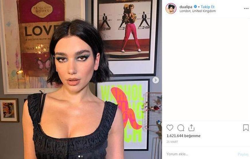 Dua Lipa’dan cesur fotoğraf
