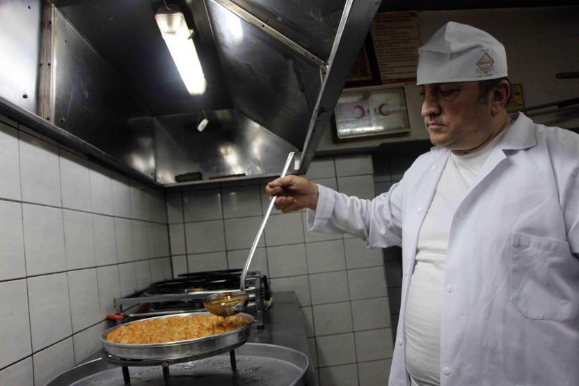 Gaziantepli baklavacıların tatlı mesaisi