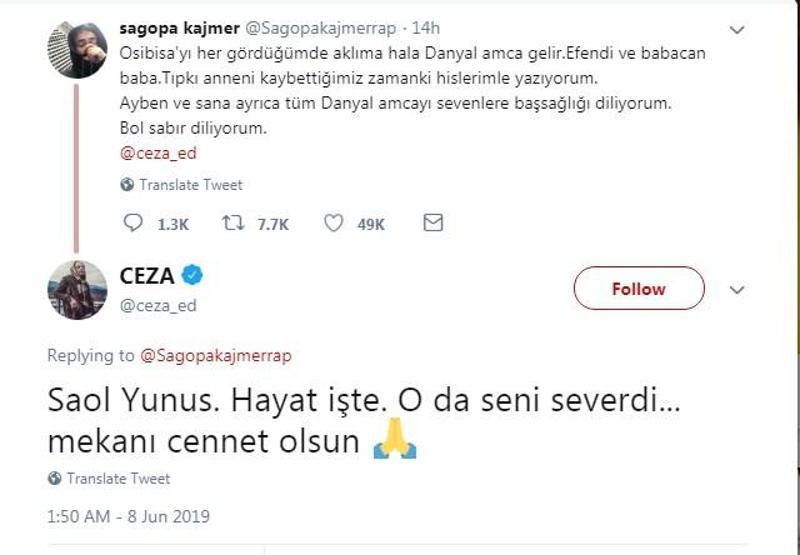 Sagopa Kajmerden Cezaya barış hamlesi