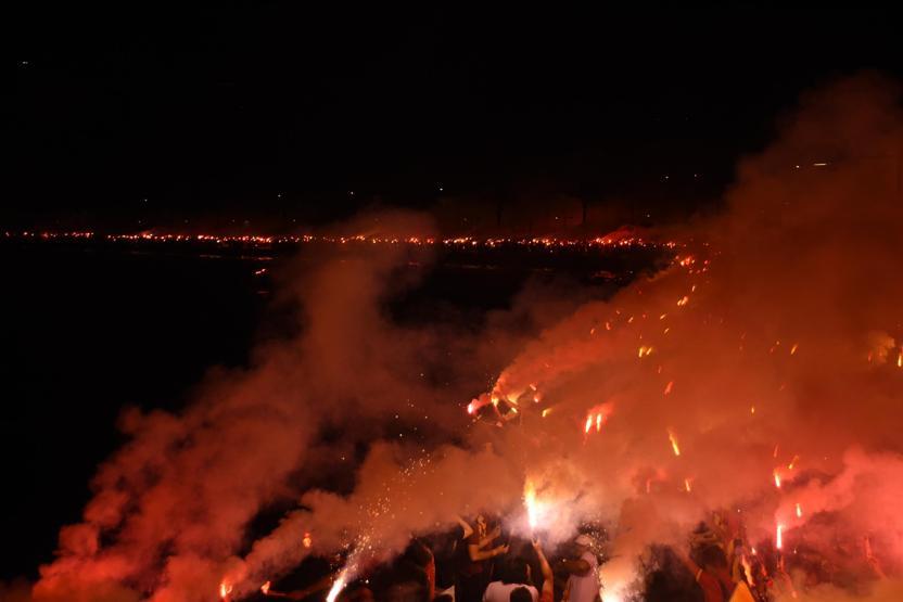 Göztepeden coşkulu kutlama