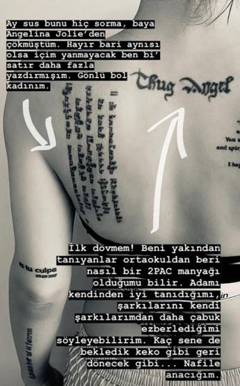 İrem Dericiden 33. dövme