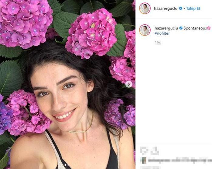 Hazar Ergüçlüden makyajsız paylaşım