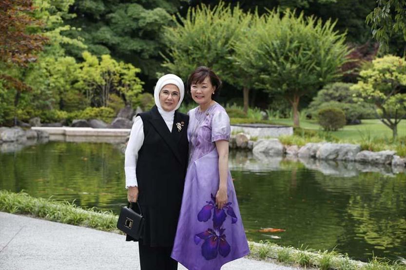 Liderlerin eşleri Japonyanın Kyoto kentinde
