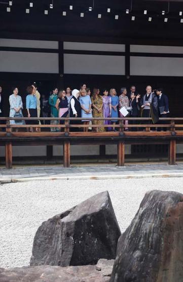 Liderlerin eşleri Japonyanın Kyoto kentinde