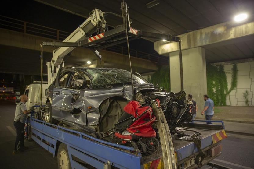 Ankara Keçişörende otomobil köprüden uçtu: 1 ölü, 2 yaralı