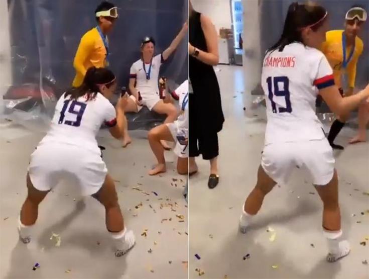 Alex Morganın dansı olay oldu