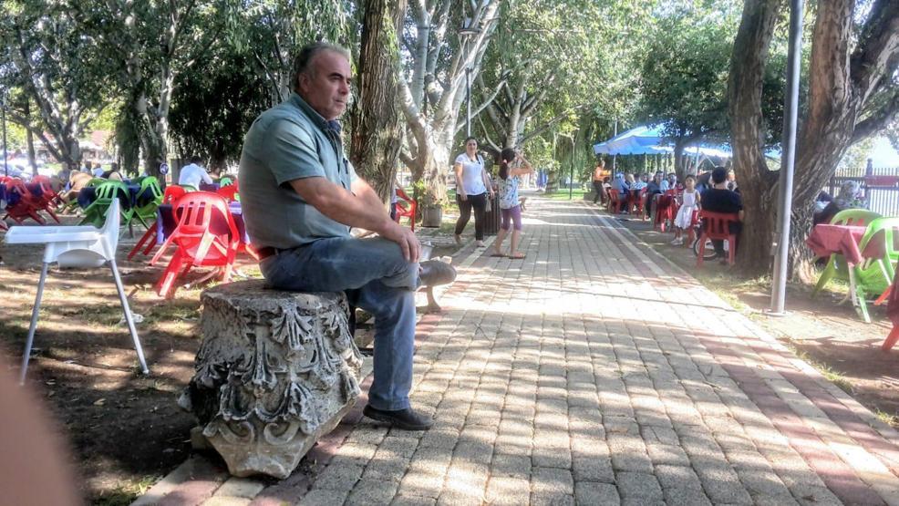 Molozların arasında bulunan mermer tarihi eser çıktı