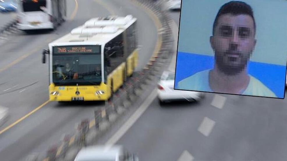 Metrobüste iğrenç olay Çığlık atarak elinden kurtuldu
