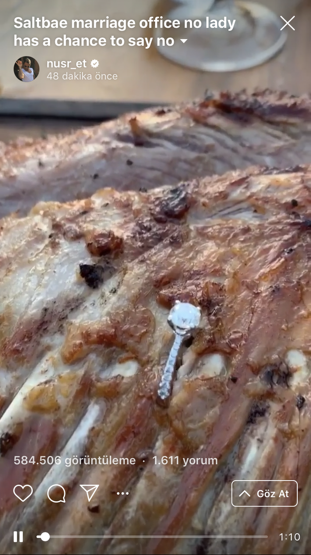 Nusret şovlarına bir yenisini daha ekledi