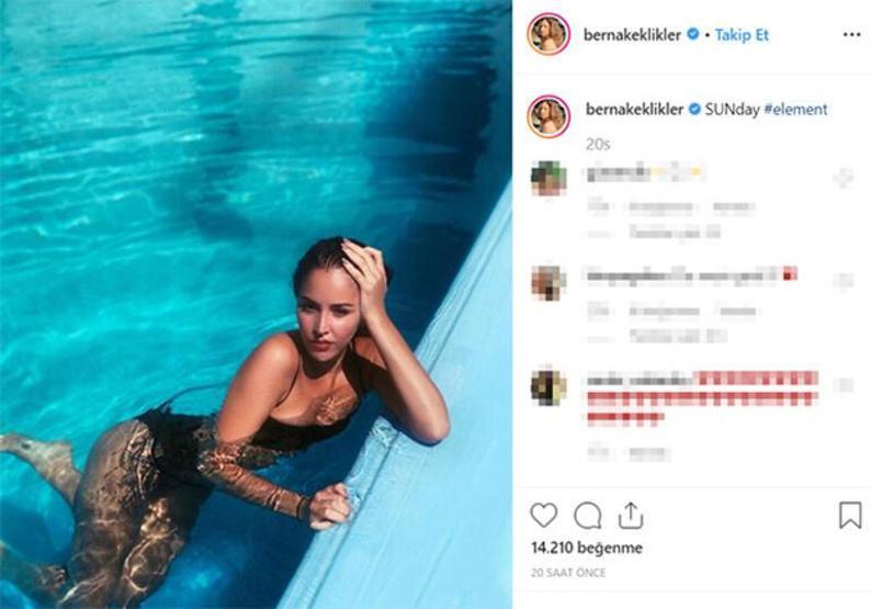 Survivor 2017nin yarışmacısı Berna Kekliklerden havuz pozu