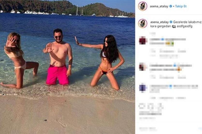 Asena Atalay Marmaris tatilinde