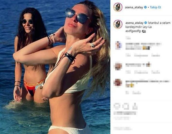 Asena Atalay Marmaris tatilinde