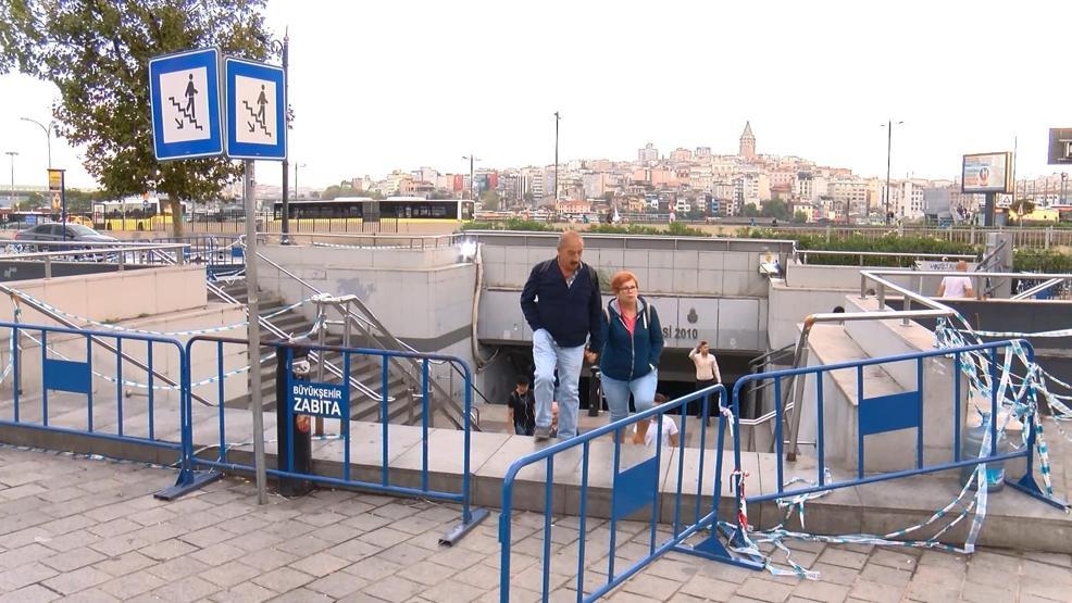 Eminönü alt geçidinde son durum