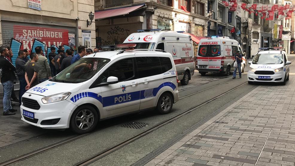 Taksimde motosiklet dehşeti Yardım bile etmeden kaçtı