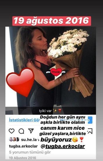 Rüzgar Erkoçlardan romantik paylaşım