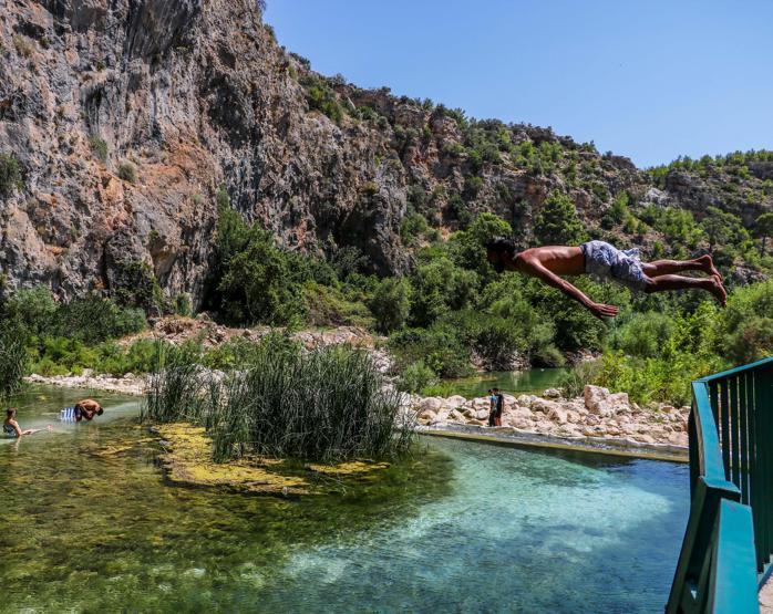Antalyanın keşfedilmemiş gizli cenneti Kapuz Kanyonu