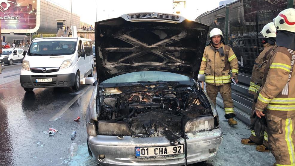 E-5 kilit Bir anda alev aldı