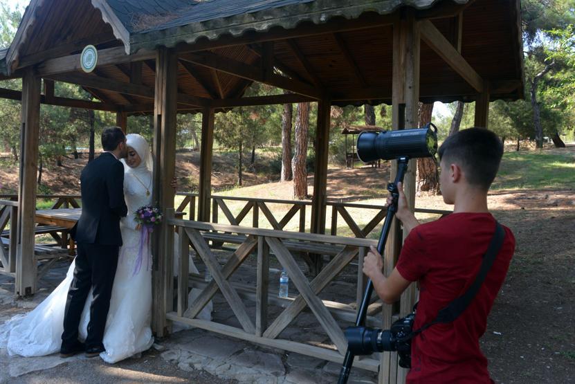 Botanik bahçesi, fotoğraf stüdyosu oldu