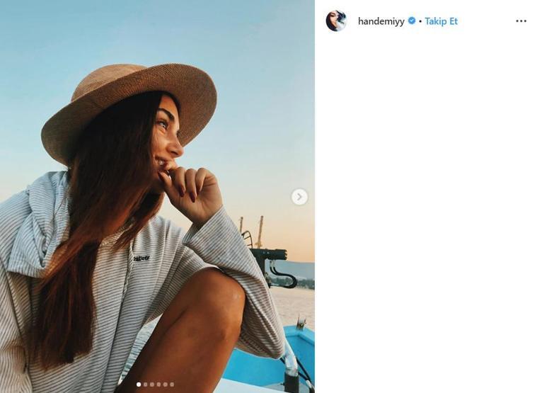 Hande Erçelden makyajsız paylaşım