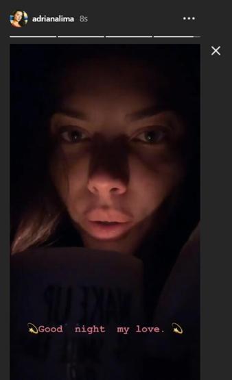 Adriana Lima karanlığın içinden aşkına seslendi